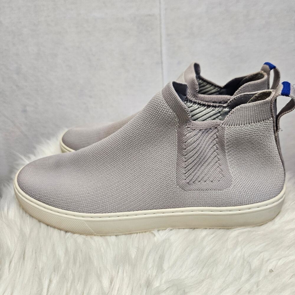 Rothy's Chelsea Boot Women's Size 10 Knit Pull-On Sneaker Lilac Gray